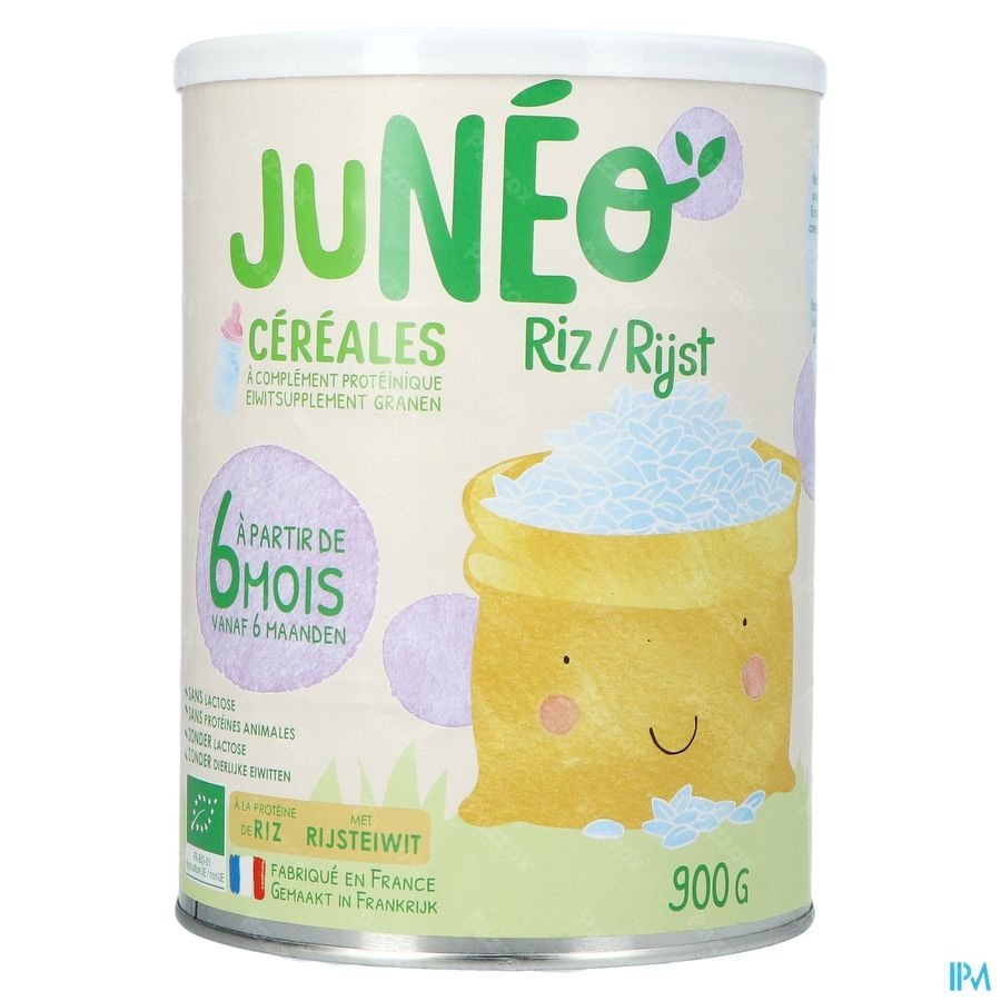 Juneo Riz Cereales + Complement Proteinique 900g