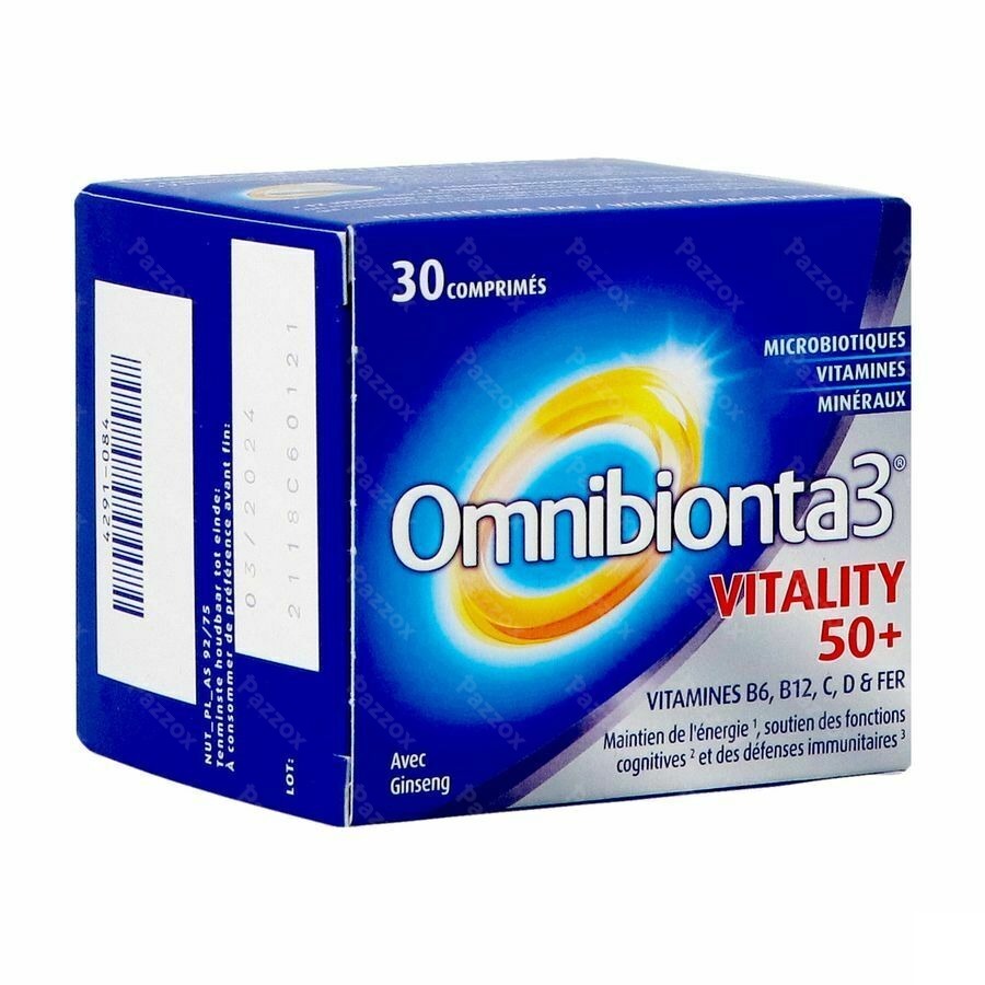 Omnibionta3 Vitality 50+ 30 Comprimées