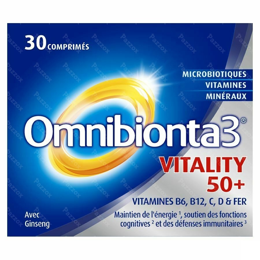 Omnibionta3 Vitality 50+ 30 Comprimées