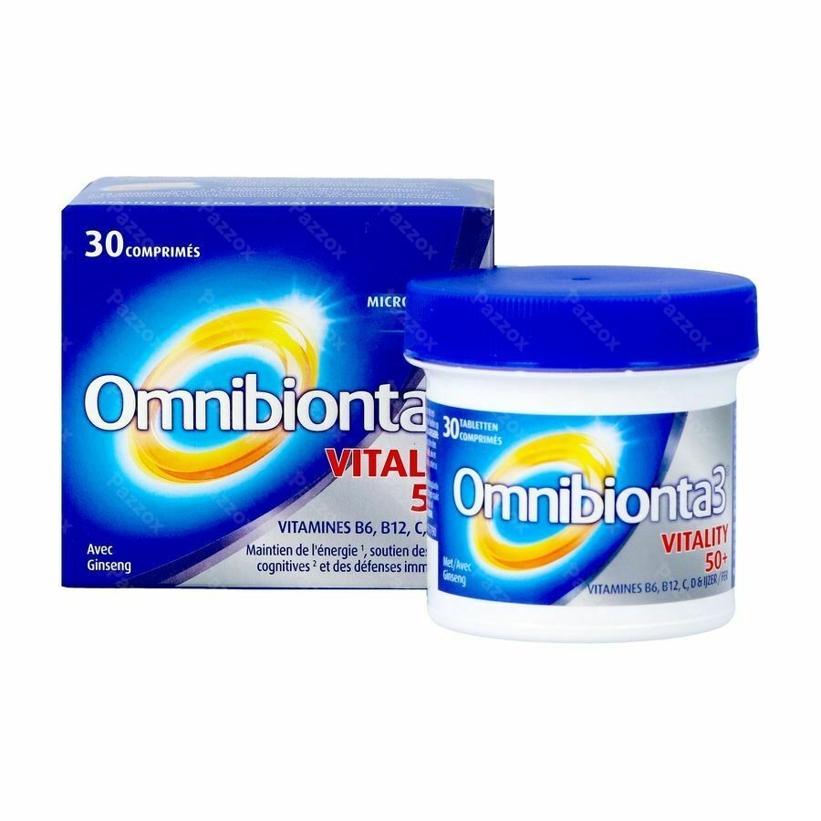 Omnibionta3 Vitality 50+ 30 Comprimées
