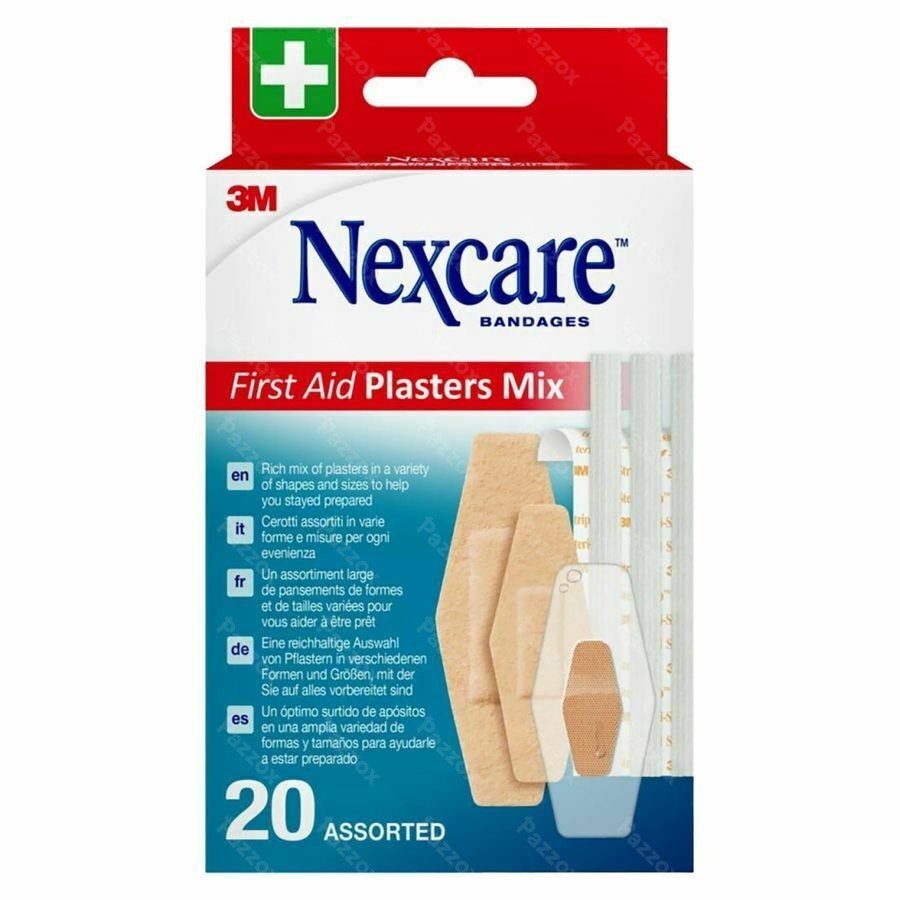 Nexcare First Aid Plasters Mix 20