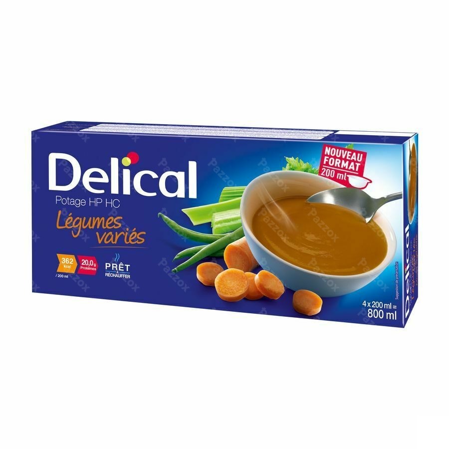 Delical Potage Hphc Legumes Varies 4x200ml