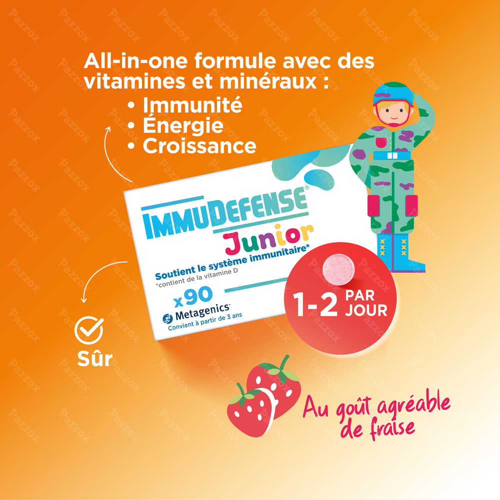 Metagenics Immudefense Junior 90 comprimés à mâcher