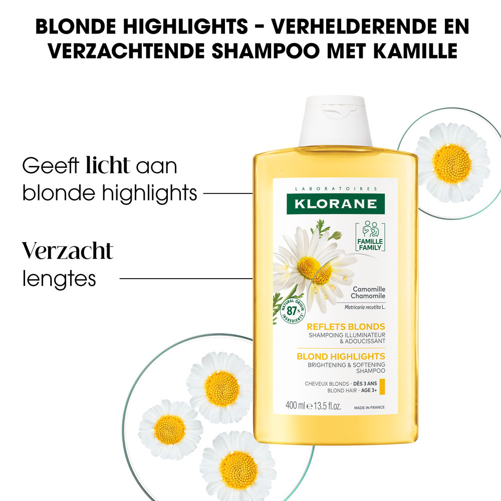 Klorane Camomille Bio Shampooing Cheveux Blonds 400ml