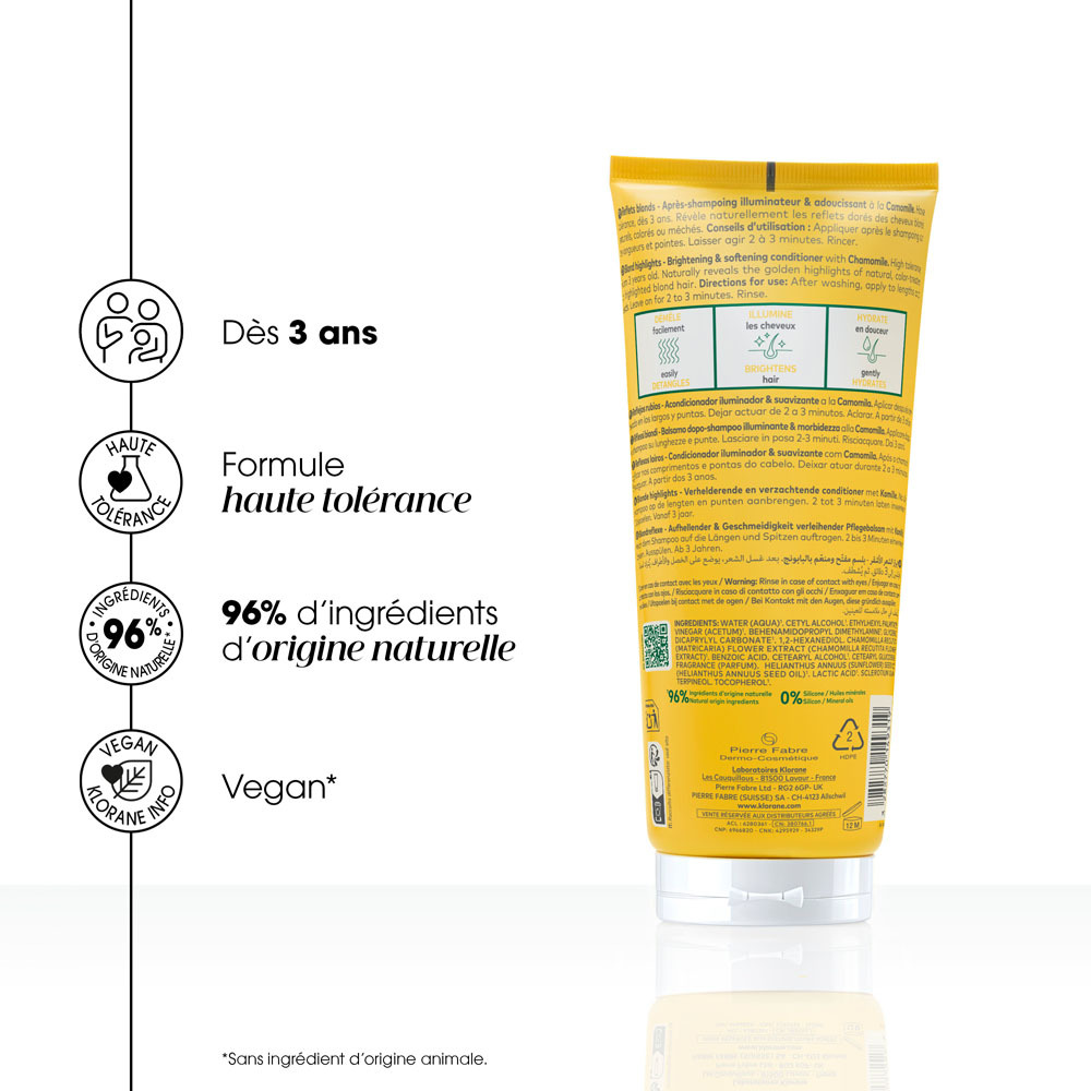 Klorane  Spray Camomille Bio Cheveux Blonds 100ml