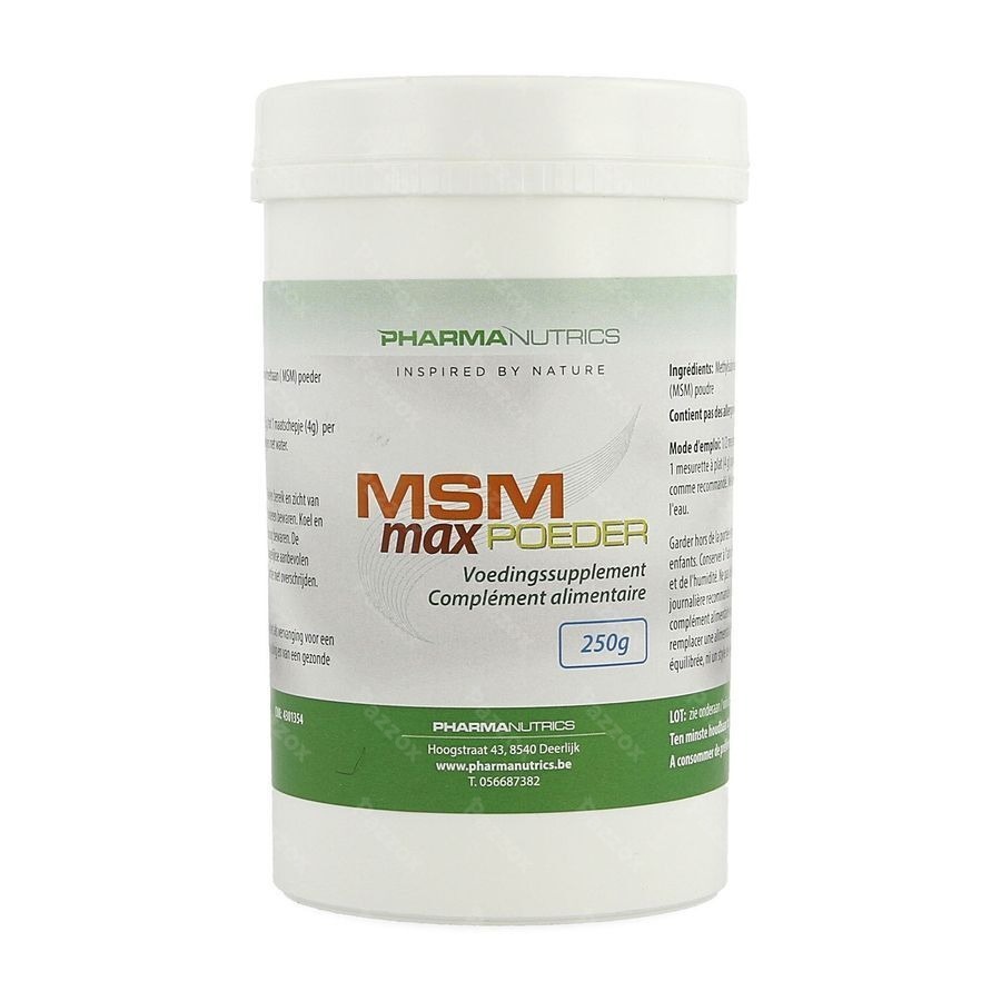 Msm Max Pdr 250g Pharmanutrics