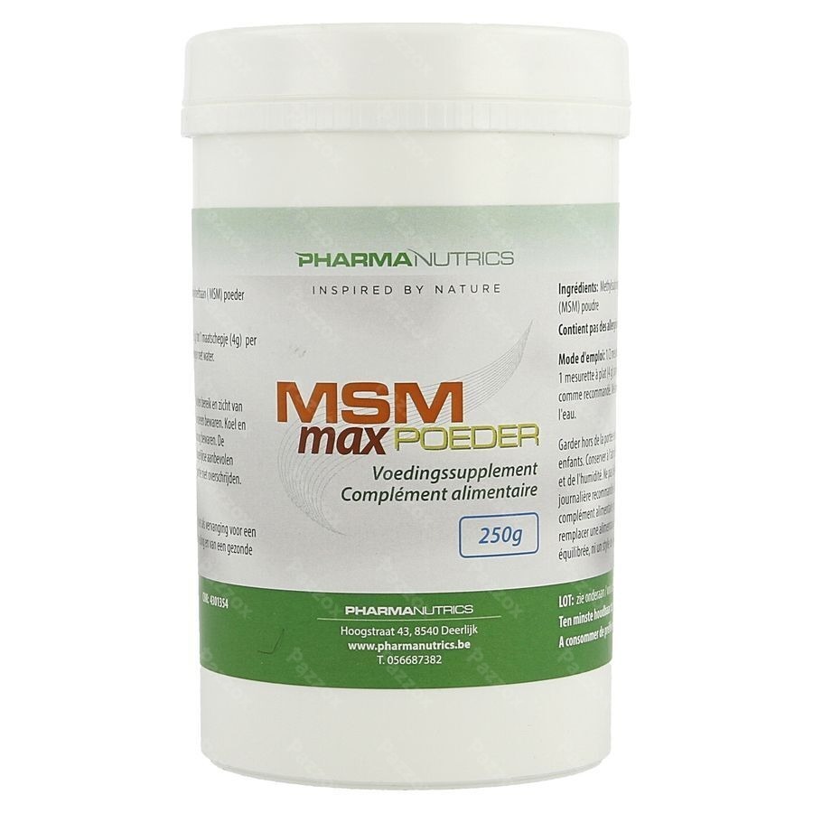 Msm Max Pdr 250g Pharmanutrics