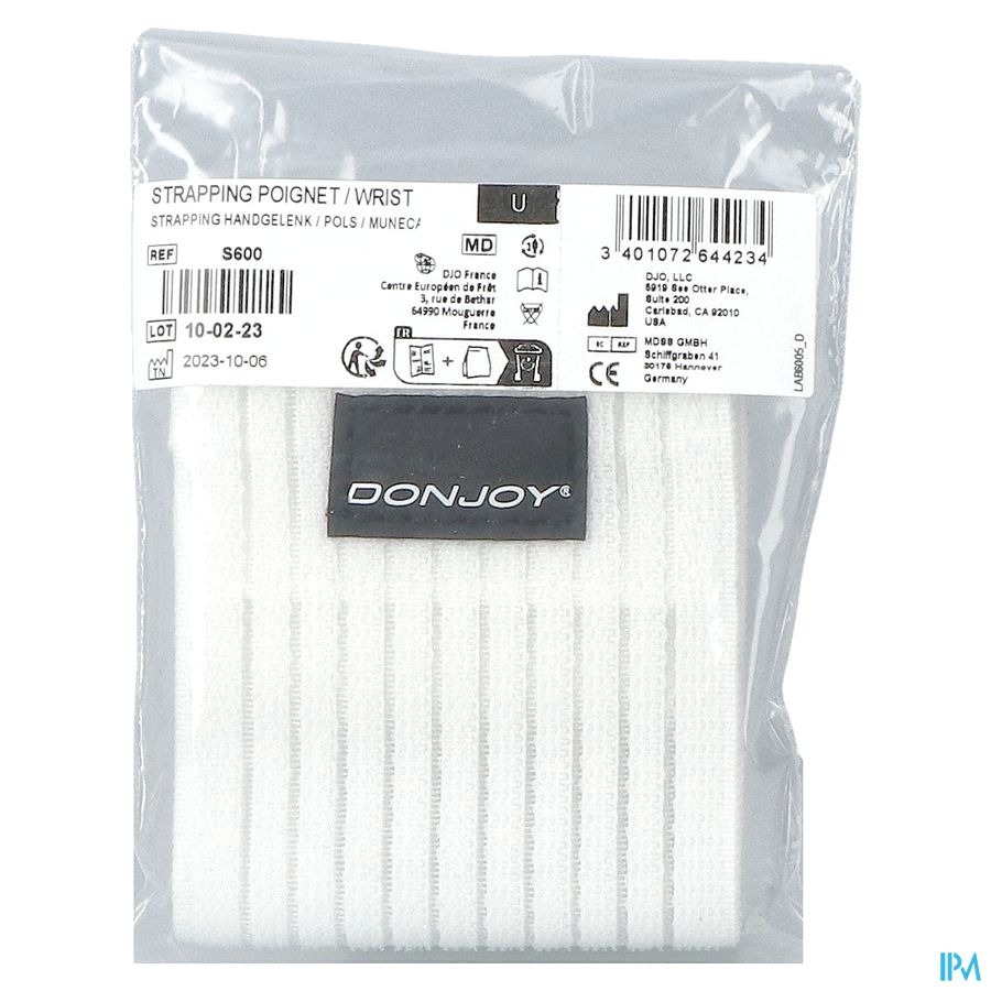 Donjoy Strapping Blanc Pouce