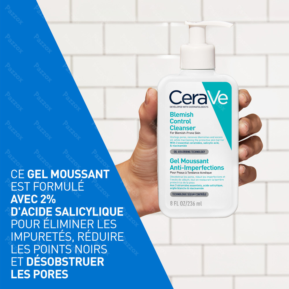 CeraVe Gel Moussant Nettoyant Anti-Imperfections 236ml