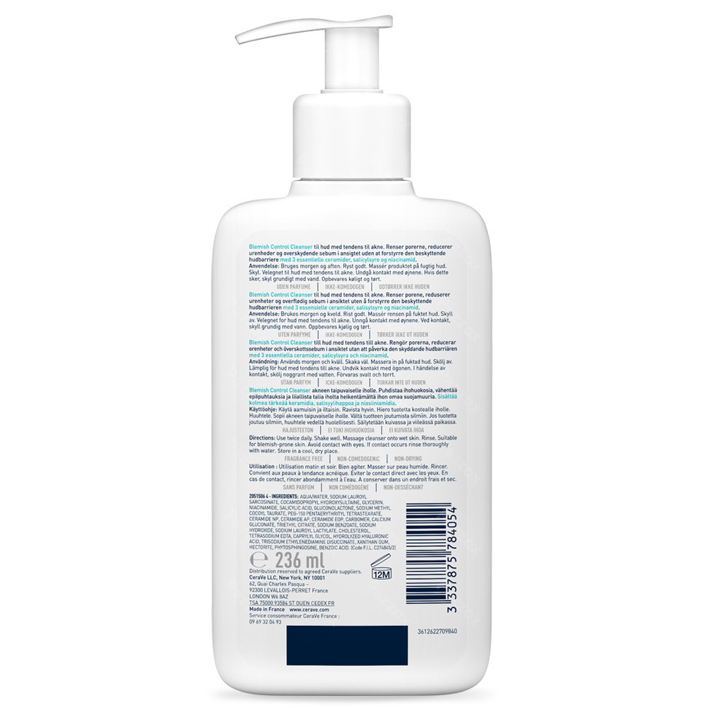 CeraVe Gel Moussant Nettoyant Anti-Imperfections 236ml