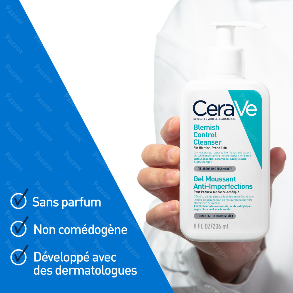 CeraVe Gel Moussant Nettoyant Anti-Imperfections 236ml
