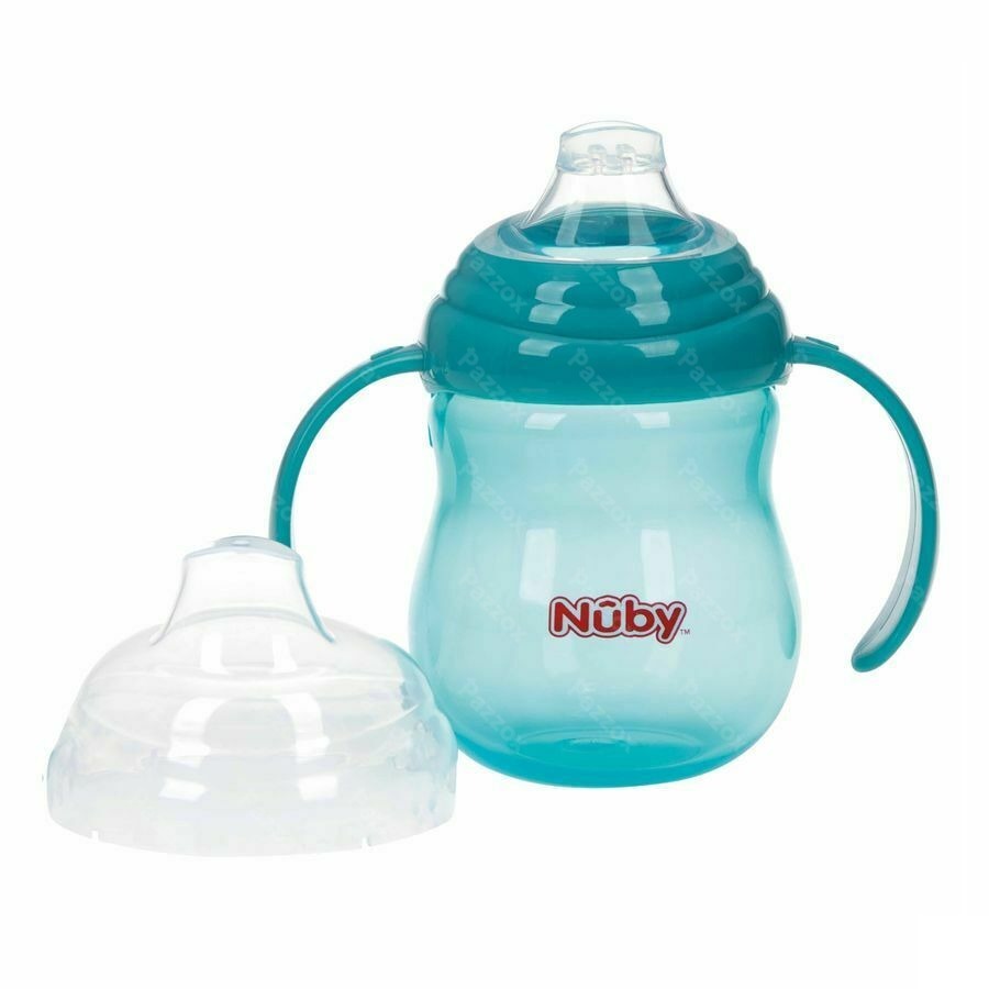 Nuby Gobelet A/goutte Anses Aqua 6m+ 270ml