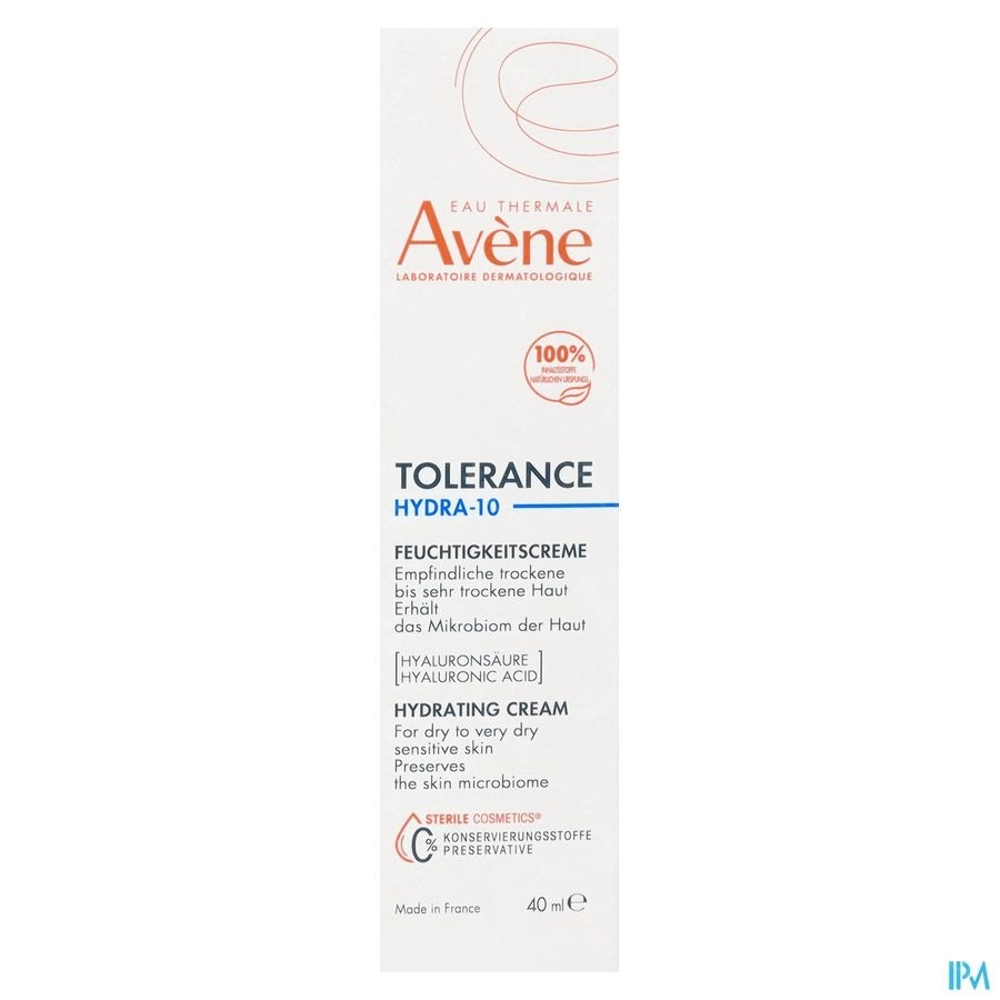 Avene Tolerance Hydra 10 Creme Hydratante 40ml