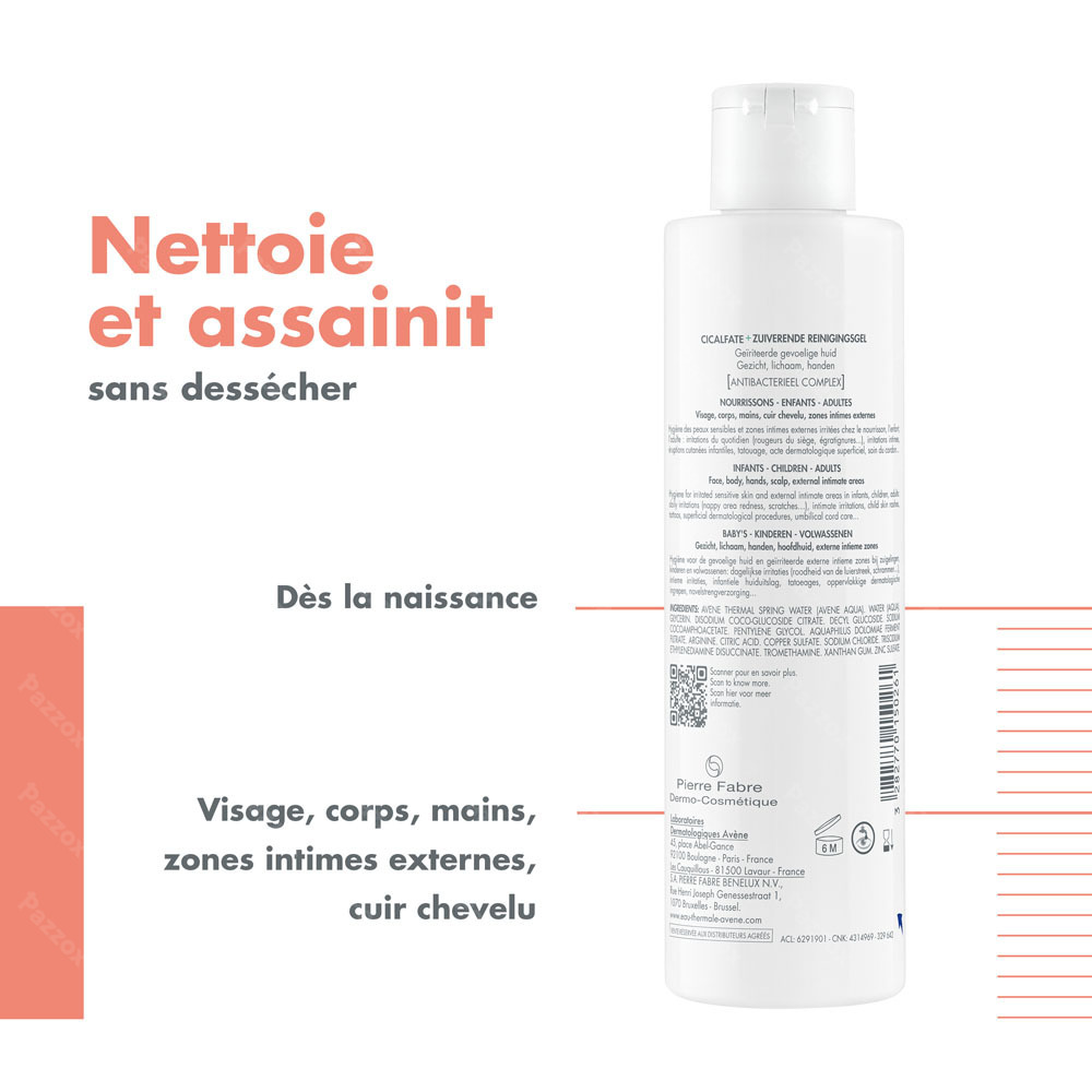 Avène Cicalfate +gel Nettoyant Purifiant 200ml
