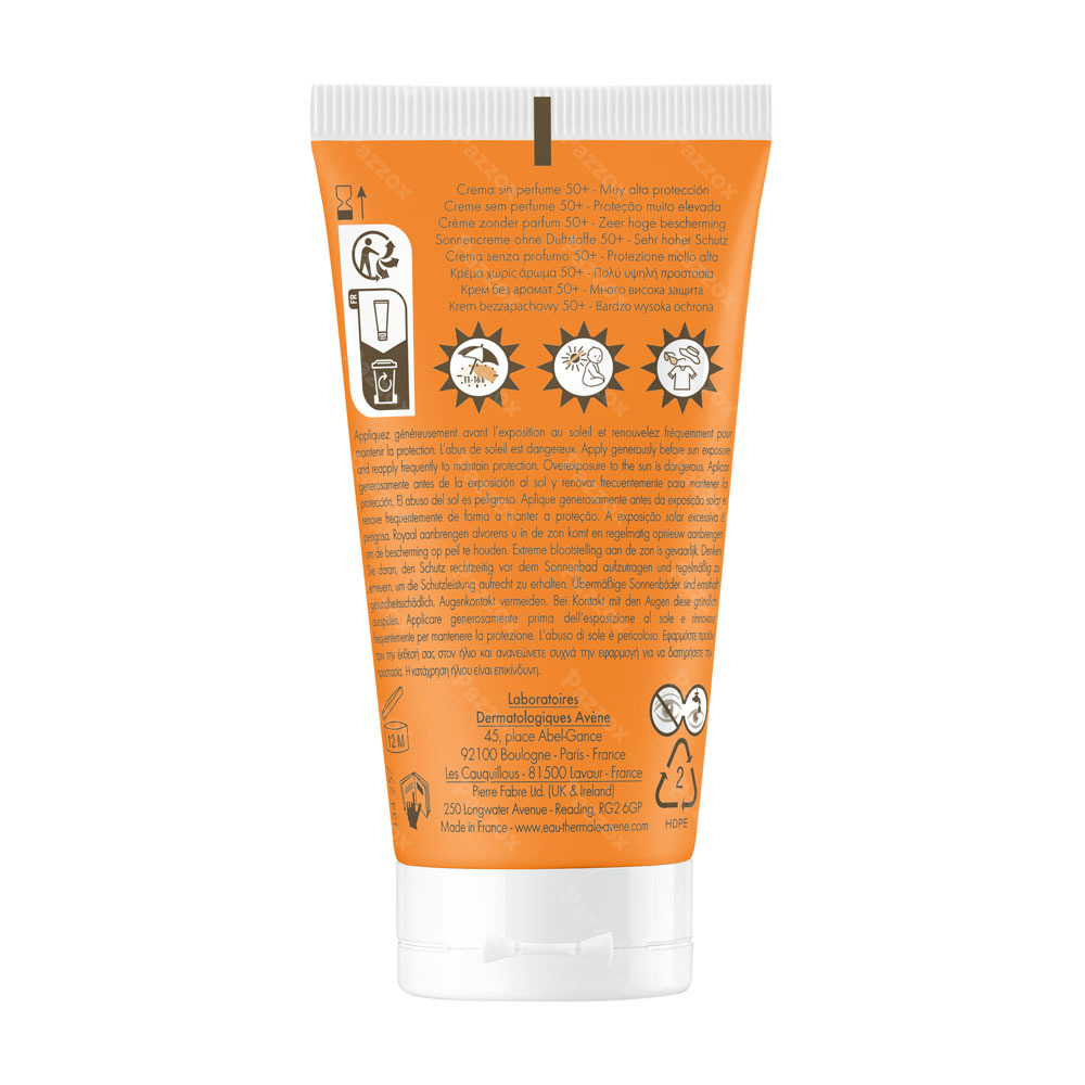 Avene Sol Spf50+ Creme Sans Parfum 50ml