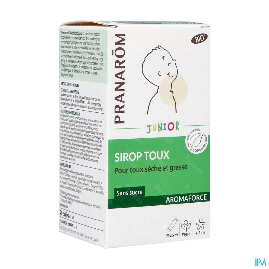 Pranarôm Aromaforce Sirop Toux Enfants 20x5 Sachets