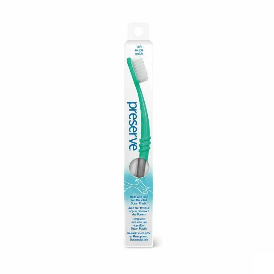 Preserve Ocean Plastic Brosse Dents Soft Gris