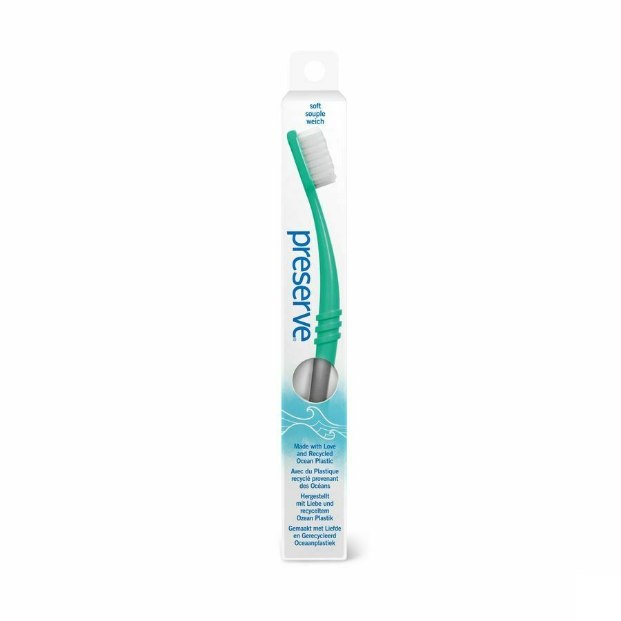 Preserve Ocean Plastic Brosse Dents Soft Gris