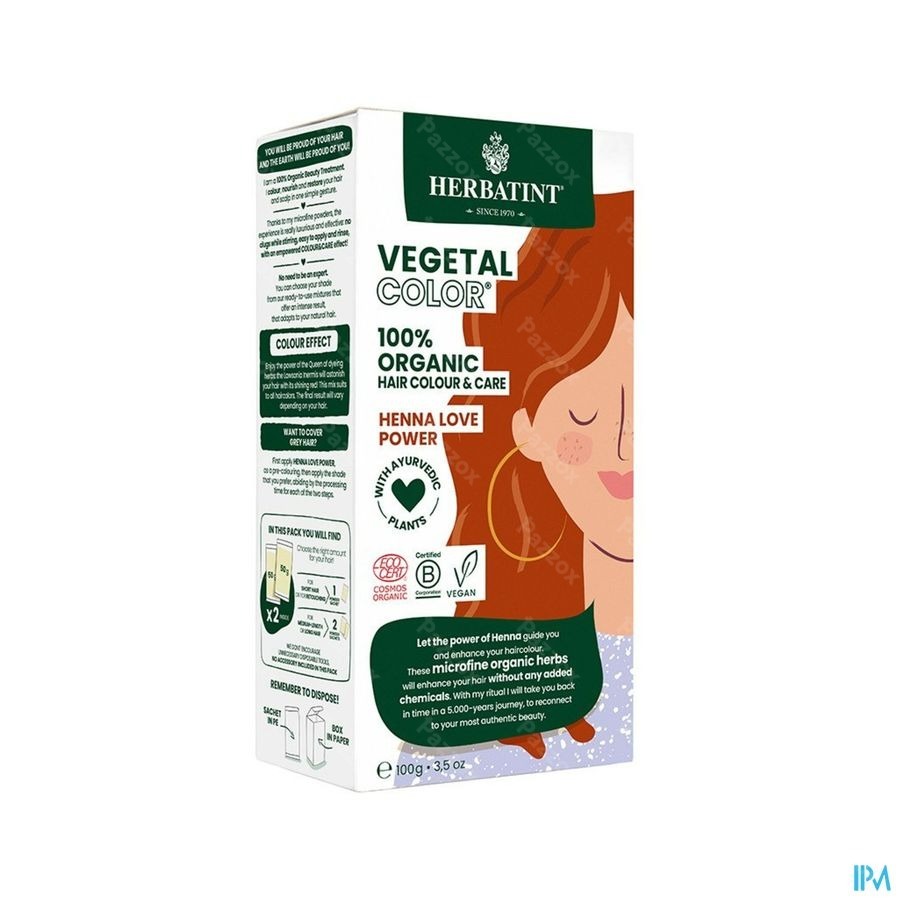 Herbatint Vegetal Color Eco Henna Love Power 100ml