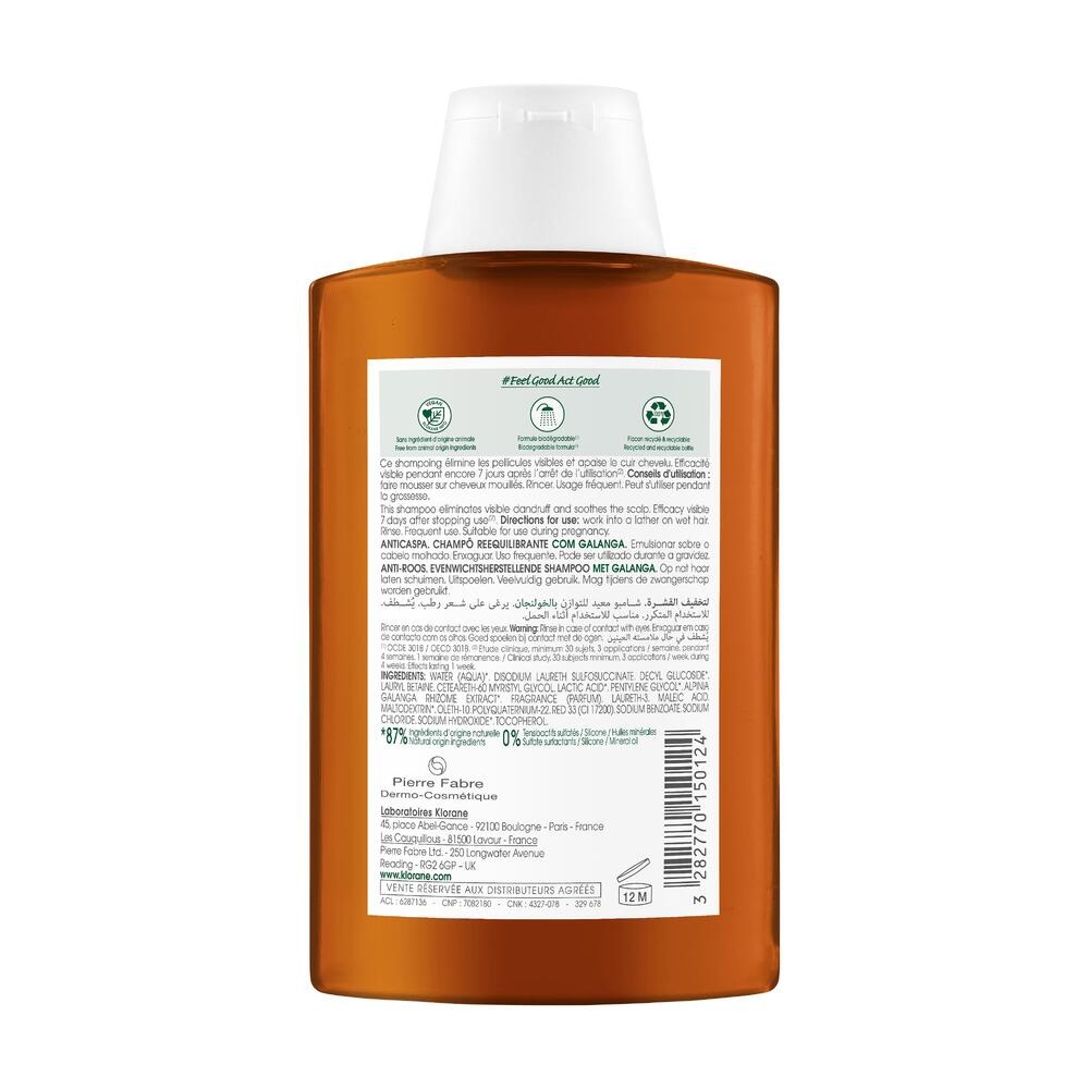 Klorane Galanga Shampooing Antipelliculaire 200ml