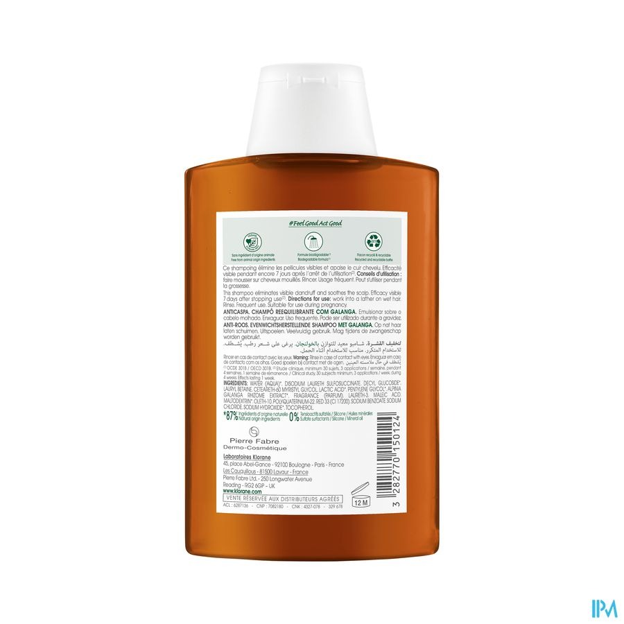 Klorane Galanga Shampooing Antipelliculaire 200ml