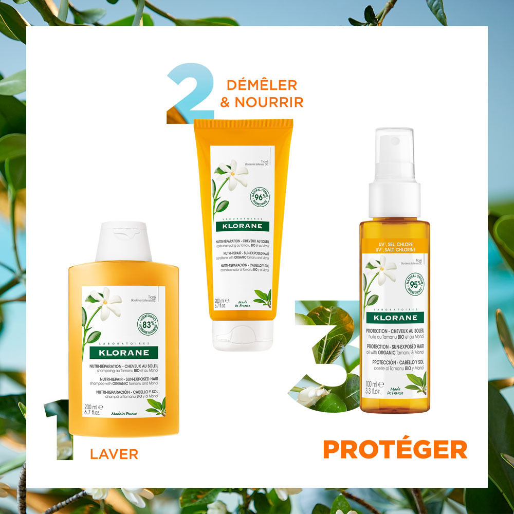 Klorane Capil. Ap/sh Tamanu&monoi Bio 200ml