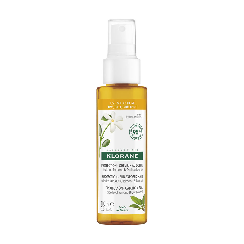 Klorane Protection Cheveux Au Soleil Huile Tamanu Et monoi Bio 100ml