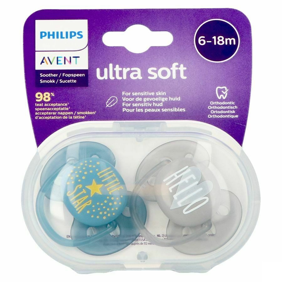 Philips Avent Sucette 6m+ Soft Mix