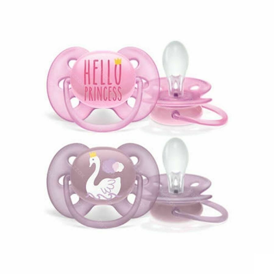 Philips Avent Ultra Soft Tétine Girl 6-18m Scf223/02 2 Pieces