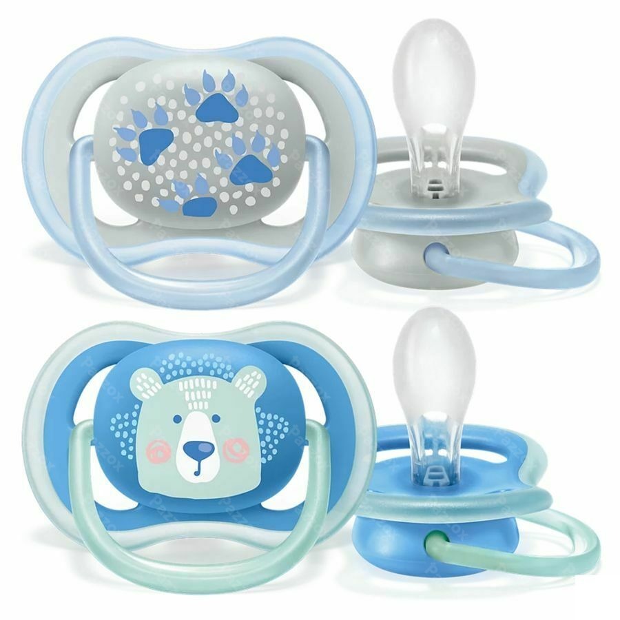 Philips Avent Ultra Air Tetine Boy 6-18m Scf085/03 2 Pieces
