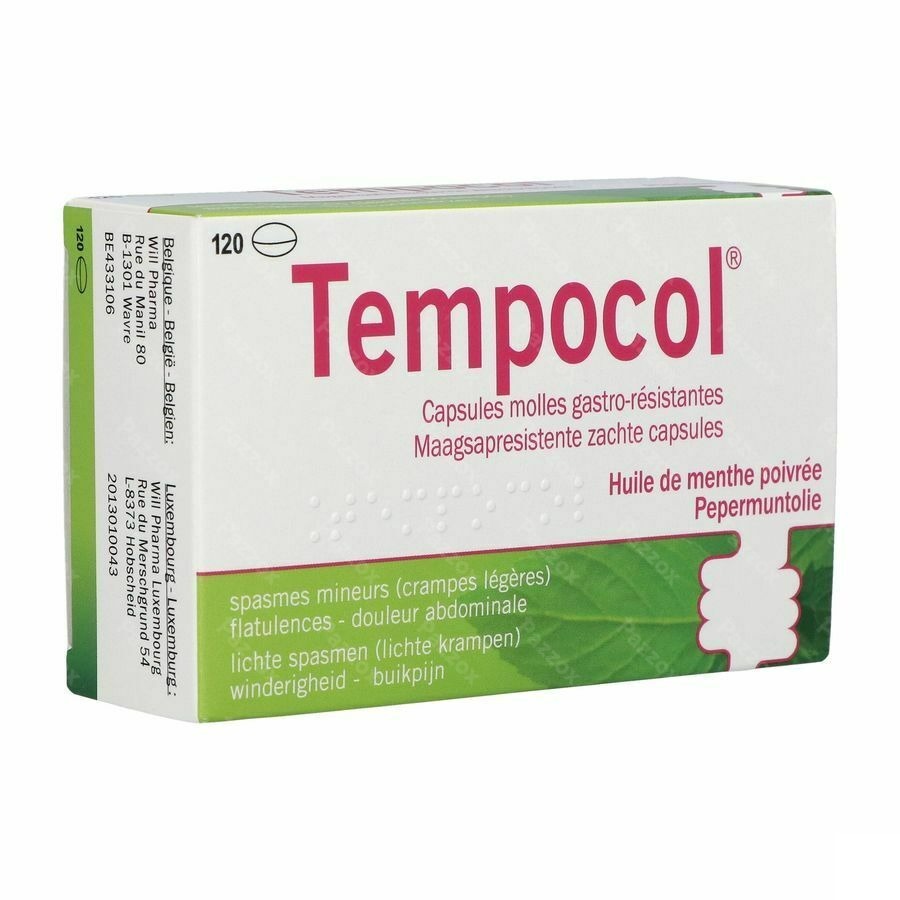Tempocol Gastroresist. Caps Molles 120 X 182mg