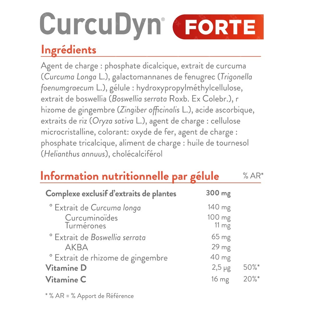 Metagenics Curcudyn Forte 180 Gélules