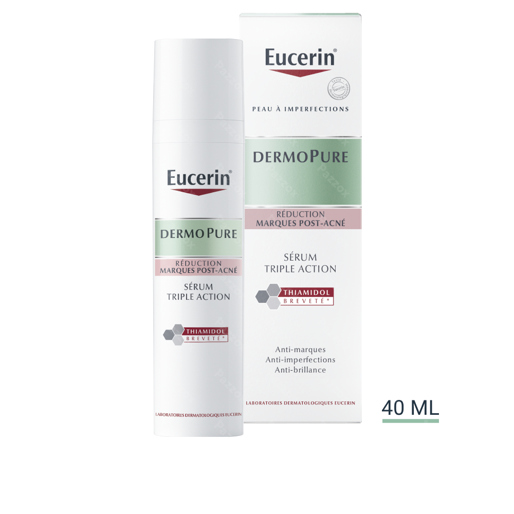 Eucerin Dermopure Sérum Triple Action Marques Post-Acné Peau à Imperfections 40ml 