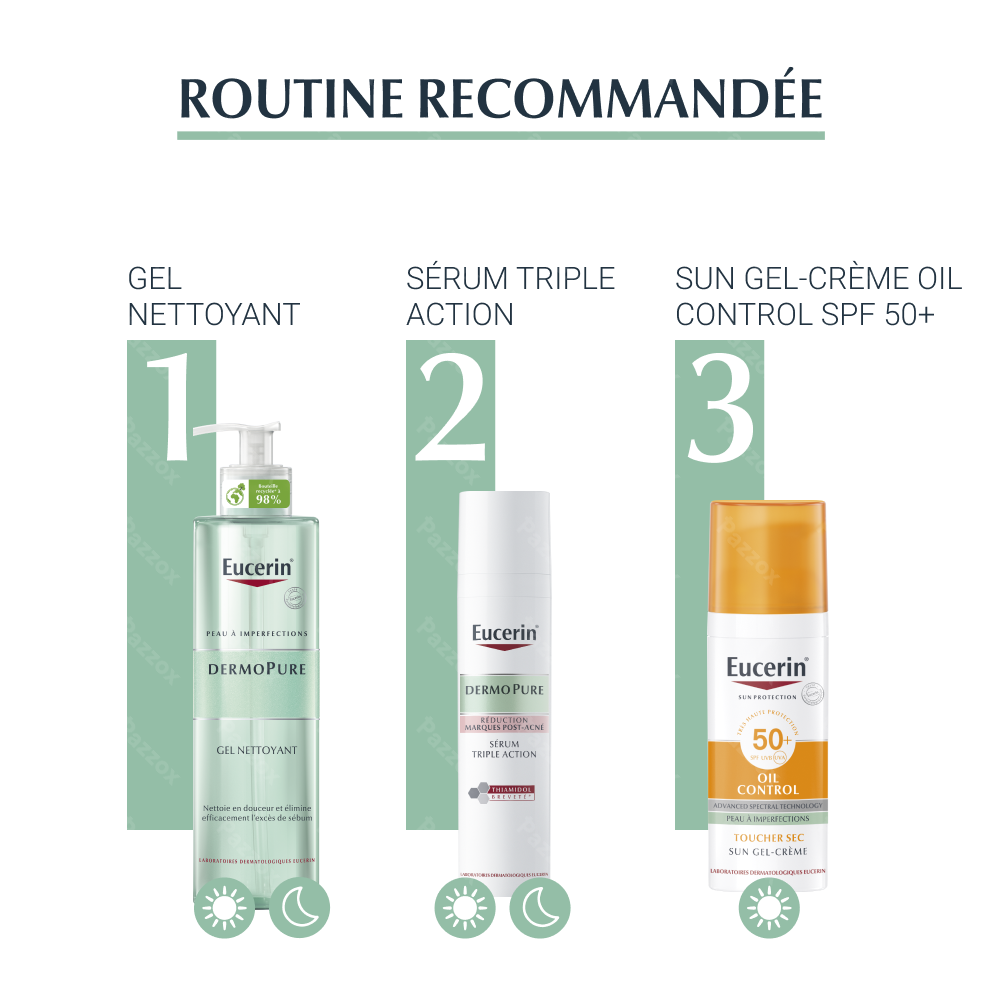 Eucerin Dermopure Sérum Triple Action Marques Post-Acné Peau à Imperfections 40ml 