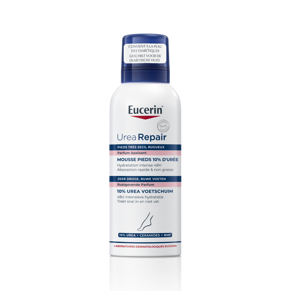 Eucerin UreaRepair Mousse Pieds 10% d'Urée Peau Très Sèche et Rugueuse 150ml