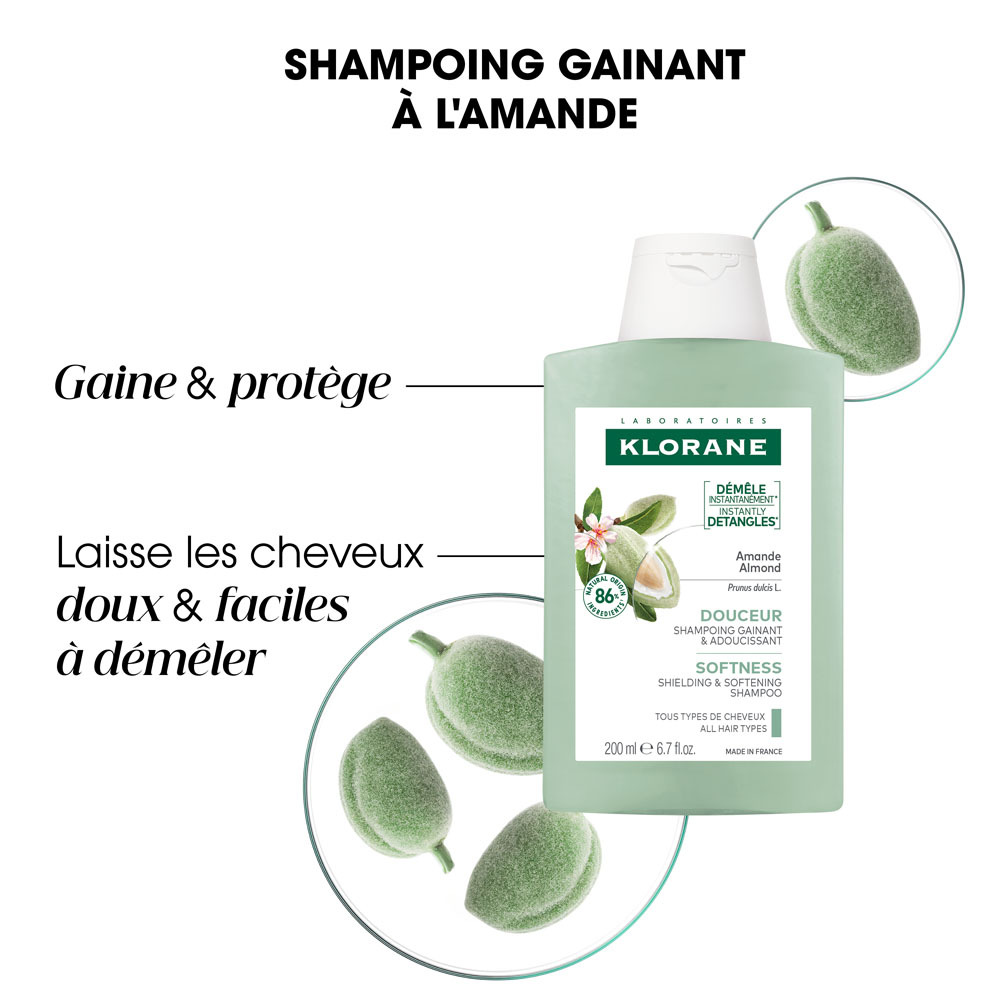 Klorane Shampooing Gainant Amande 200ml
