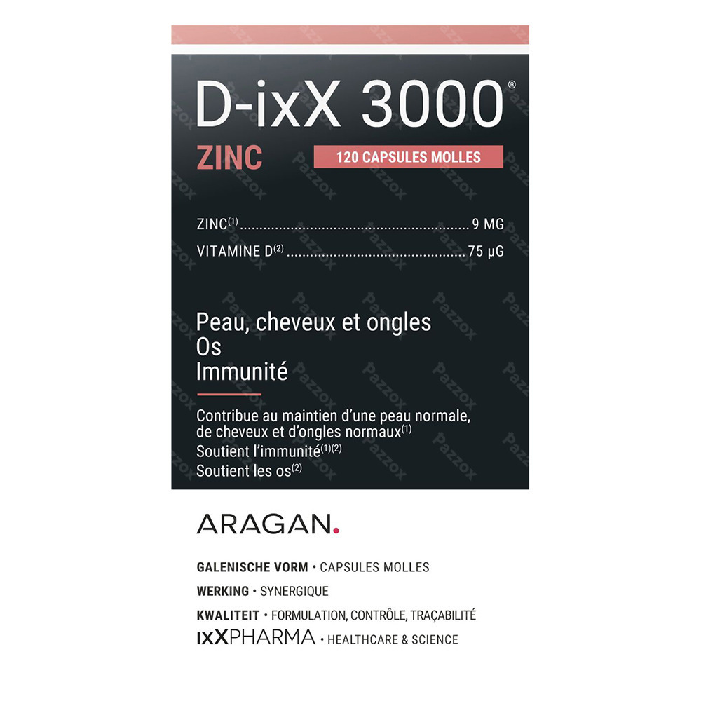 D-ixx 3000 Zinc Softcaps 120
