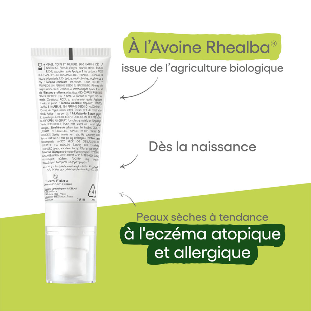A-Derma Exomega Allergo Baume Emollient 40ml