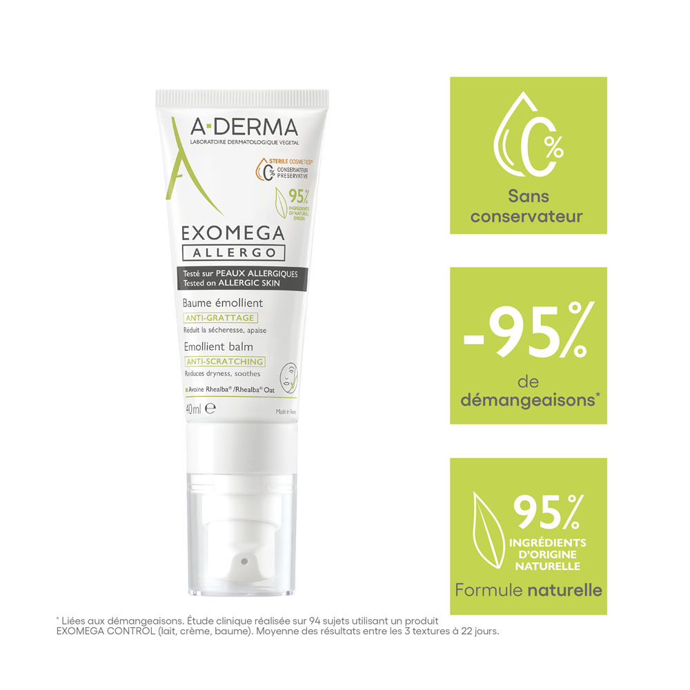 A-Derma Exomega Allergo Baume Emollient 40ml