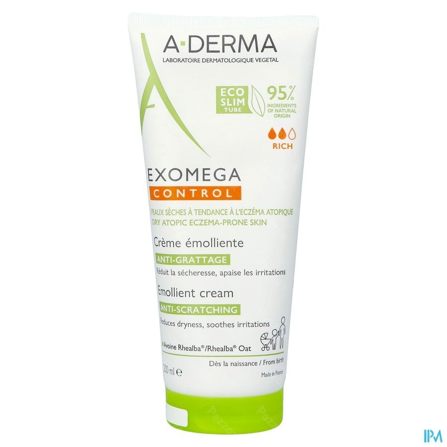 A-Derma Exomega Control Crème Emollient 200ml