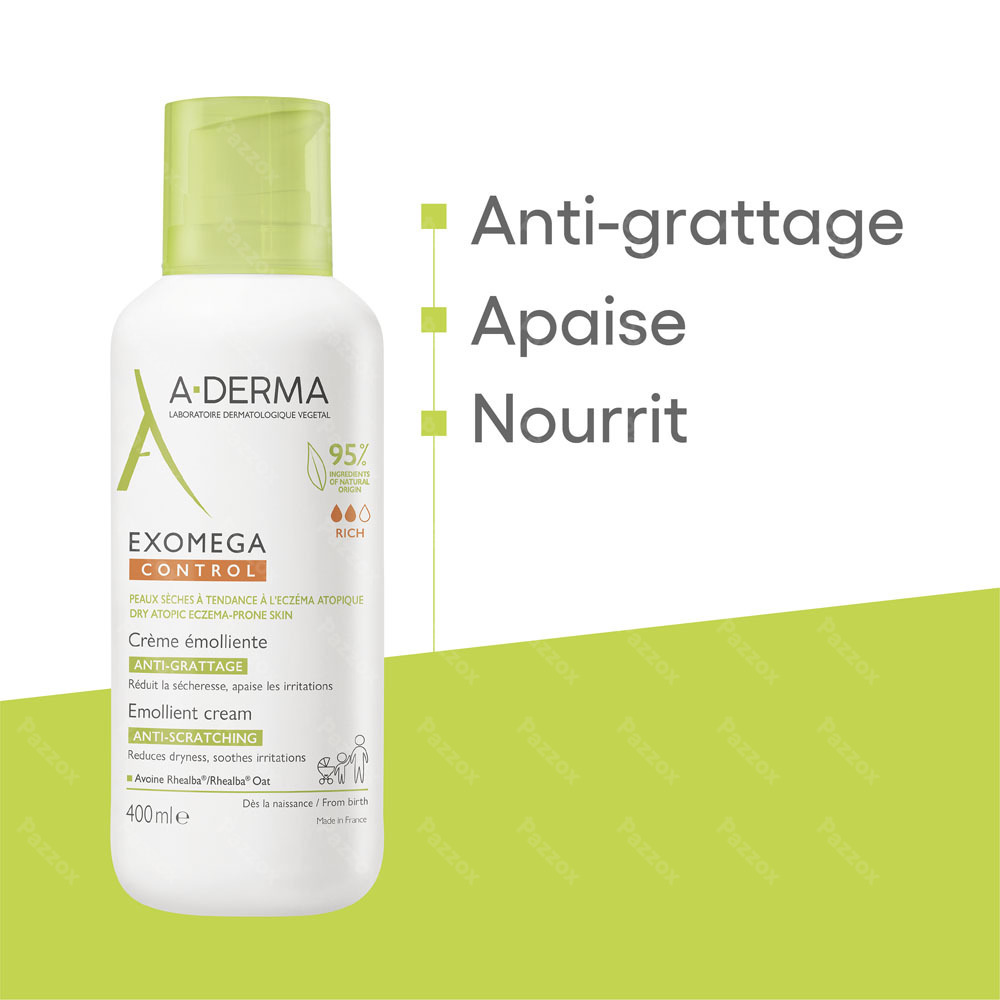 A-Derma Exomega Control Creme Emollient 400ml