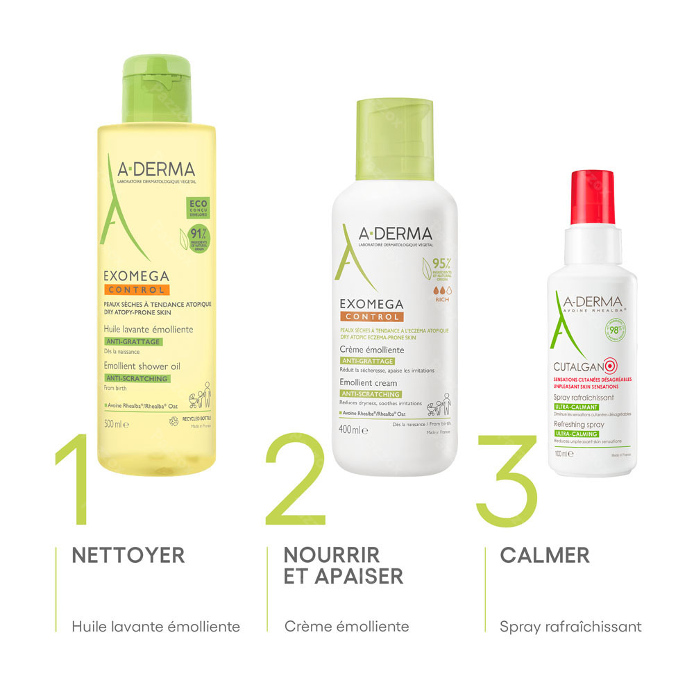 A-Derma Exomega Control Creme Emollient 400ml