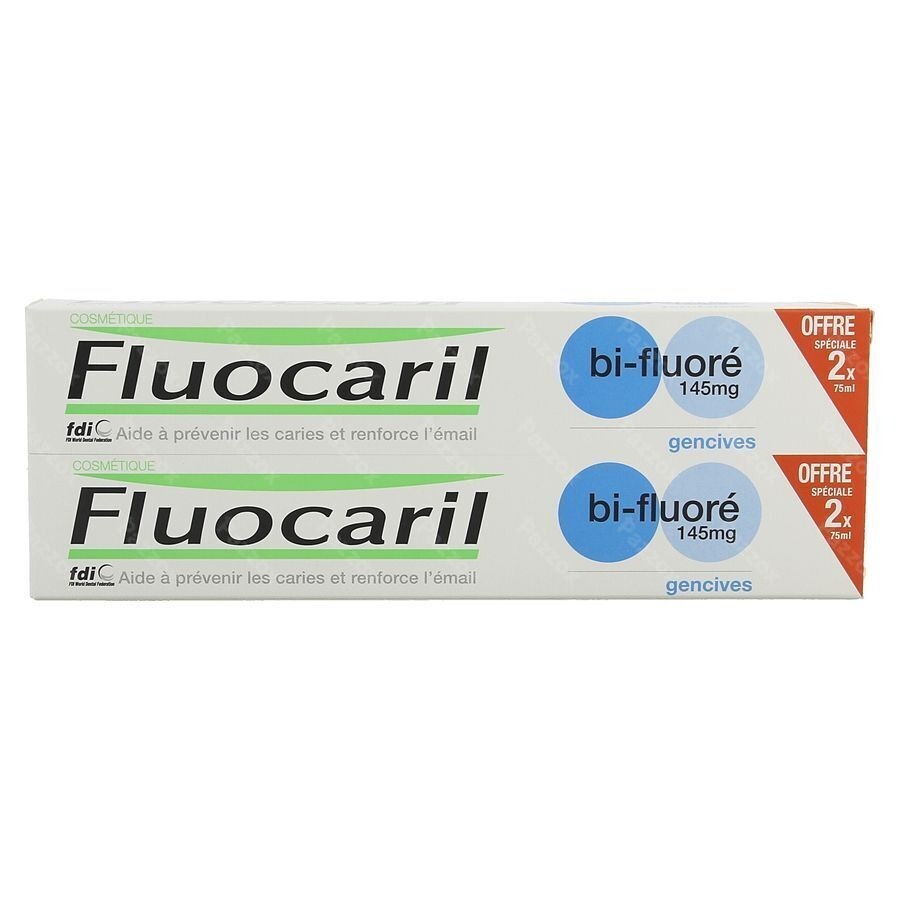 Fluocaril Dentifrice Bi-fluore 145 Gencives 2x75ml
