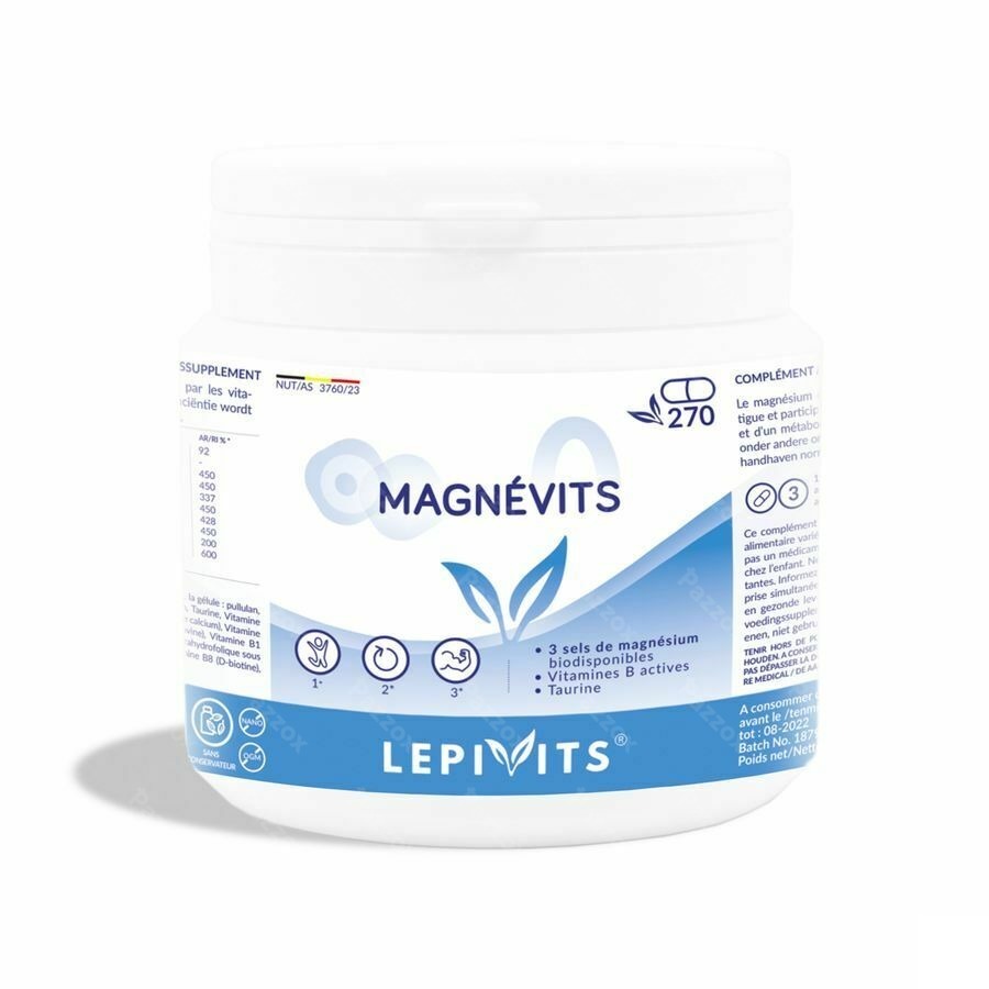 Lepivitis Magnevits 270 Gélules