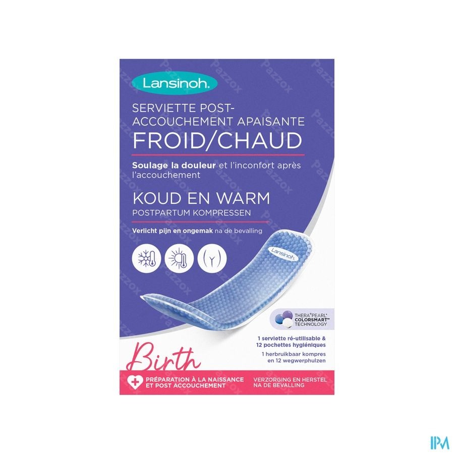 Lansinoh Serviette Post Accouch.apais. Froid/chaud
