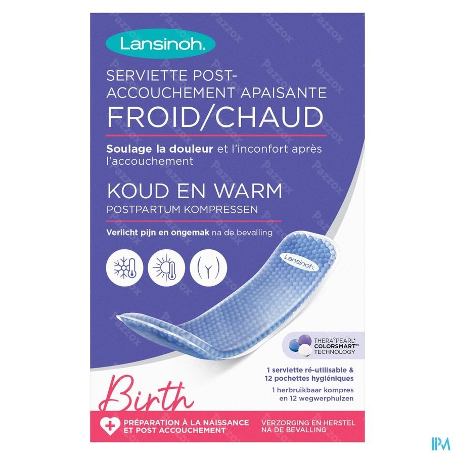 Lansinoh Serviette Post Accouch.apais. Froid/chaud