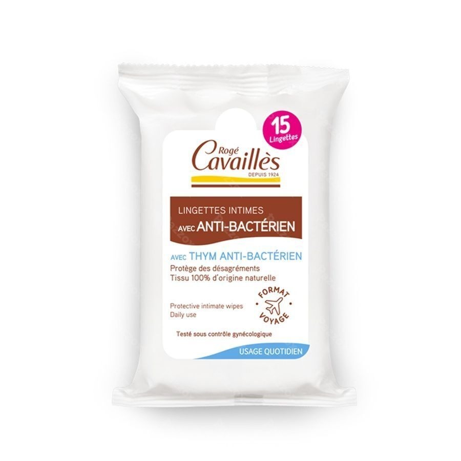 Roge Cavailles Lingettes Hygiene Intime A/bact. 15