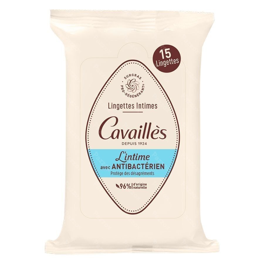 Roge Cavailles Lingettes Hygiene Intime A/bact. 15