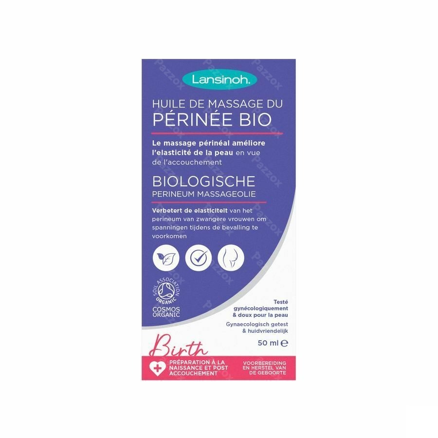 Lansinoh Huile Massage Perinee Bio 50ml