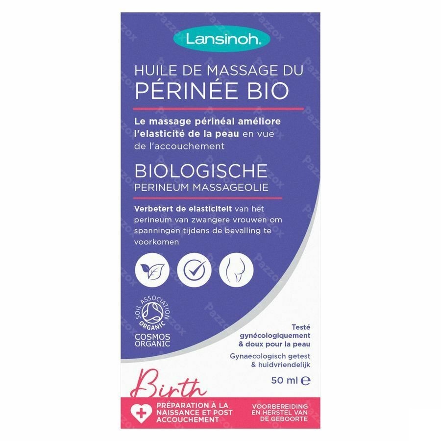 Lansinoh Huile Massage Perinee Bio 50ml